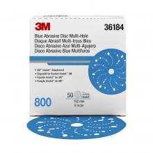3M 7100091111 - 3M™ Hookit™ Blue Abrasive Disc, 321U, 36184, 800, 6 in (152.4 mm)