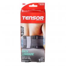 3M 7100244957 - Tensor™ Back Brace, Adjustable, Black/Grey