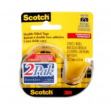 3M 7000136819 - Scotch® Double Sided Tape, 2136-C, 1/2 in x 6.9 yd (12.7 mm x 6.3 m), 2 per pack