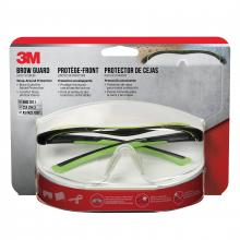 3M 7100153545 - 3M™ Brow Guard Safety Eyewear 47100H1-DC, Black & Green Frame, Clear Lens, 4/Case