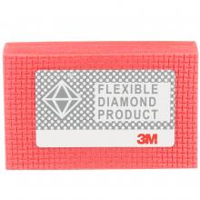 3M 7000000575 - 3M™ Flexible Diamond Hand Lap, 6200J, M74, 2 1/4 in x 3 3/4 in (57.2 mm x 95.3 mm), 10/pack