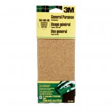 3M 7010341429 - 3M™ General Purpose Sanding Sheets 9019NA-CC, 3 2/3 in x 9 in, Assorted grit, 6/Pack