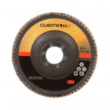 3M 7100055948 - 3M™ Cubitron™ II Flap Disc, 967A, T27, Quick Change, 80+, Y-weight, 7 in x 5/8-11 in