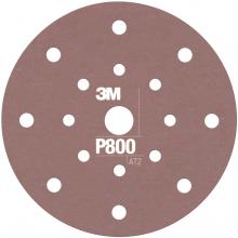 3M 7100104515 - 3M™ Hookit™ Flexible Abrasive Disc, 34802, P800, 17 holes, 6 in (15.24 cm)