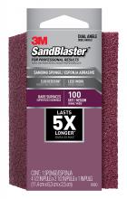 3M 7000047830 - 3M™ SandBlaster™ Sanding Sponge 9560, Dual Angle, 100 Grit, 4 1/2 in x 2 1/2 in x 1 in, 1/Pack