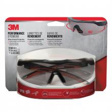 3M 7100153473 - 3M™ Performance Eyewear 47091H1-DC, Black & Red Frame, Grey Anti-fog Lens, 4/Case
