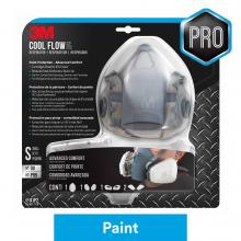3M 7100110922 - 3M™ Cool Flow™ Respirator 7511PA1-A-PS, Paint Project, Organic Vapour/P95, Small, 4 Packs/Case