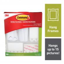 3M 7100221536 - Command™ Picture Hanging Kit 17213-EF, Clear/White, Assorted, 1 Kit Per Pack