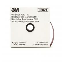 3M 7000118354 - 3M™ Utility Cloth Roll, 211K, grade 400, 1 1/2 in x150 ft (38.1 mm x 45.72 m)