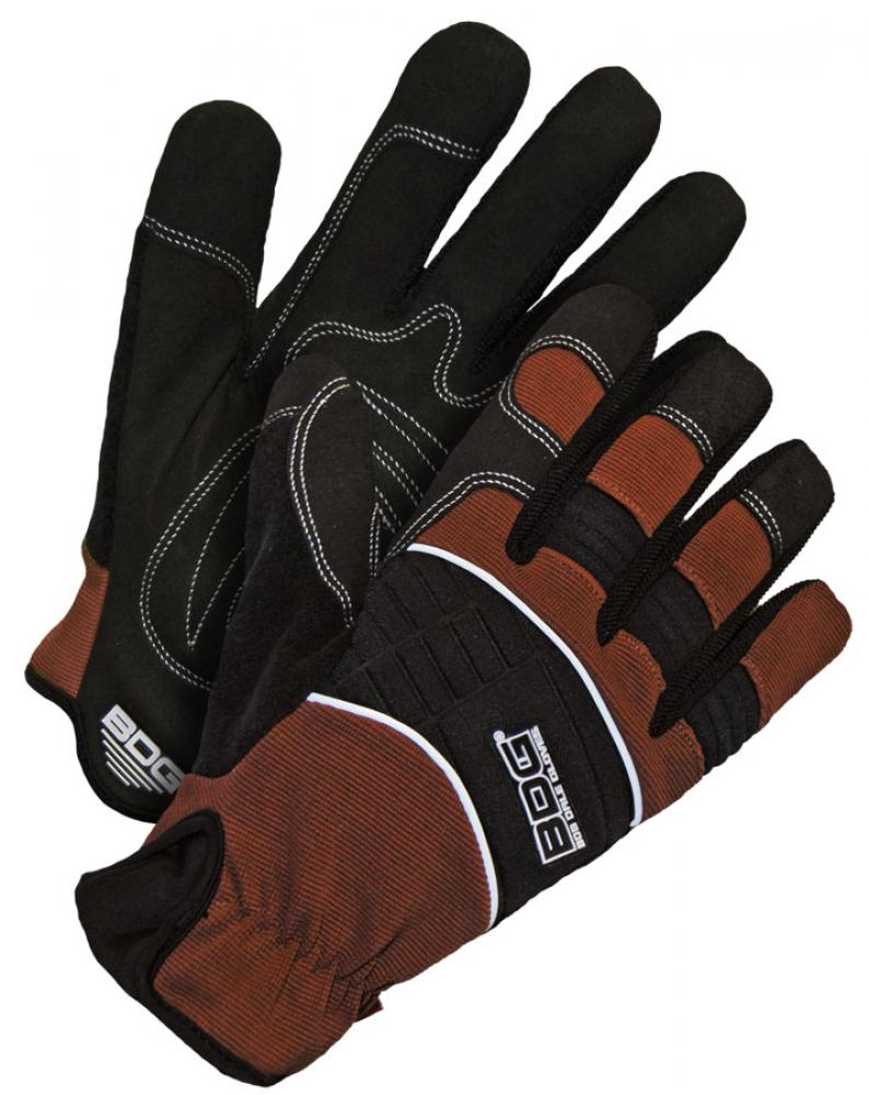 Performance Glove Synthetic Leather Slip-On Cuff Brown