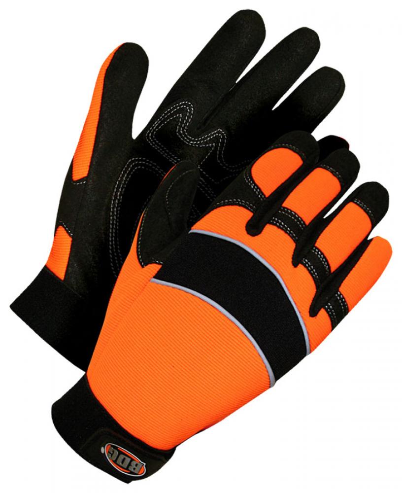 Mechanics Glove Hi-Viz Orange Lined Thinsulate C100