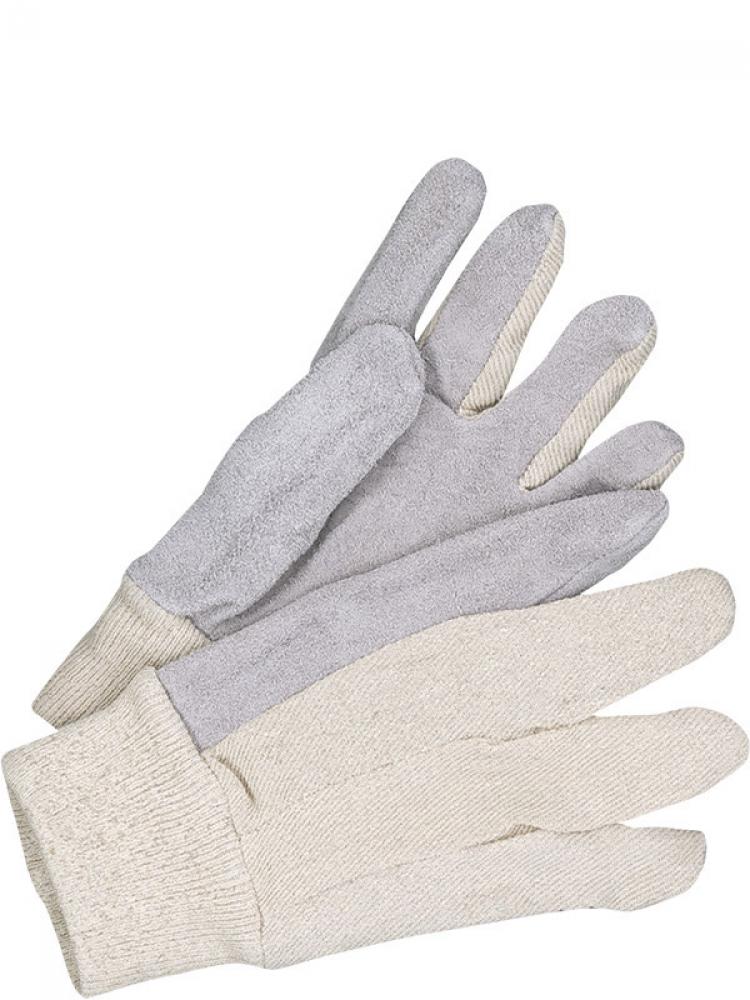 Leather Palm Cotton Back Knitwrist Index Finger Ladies