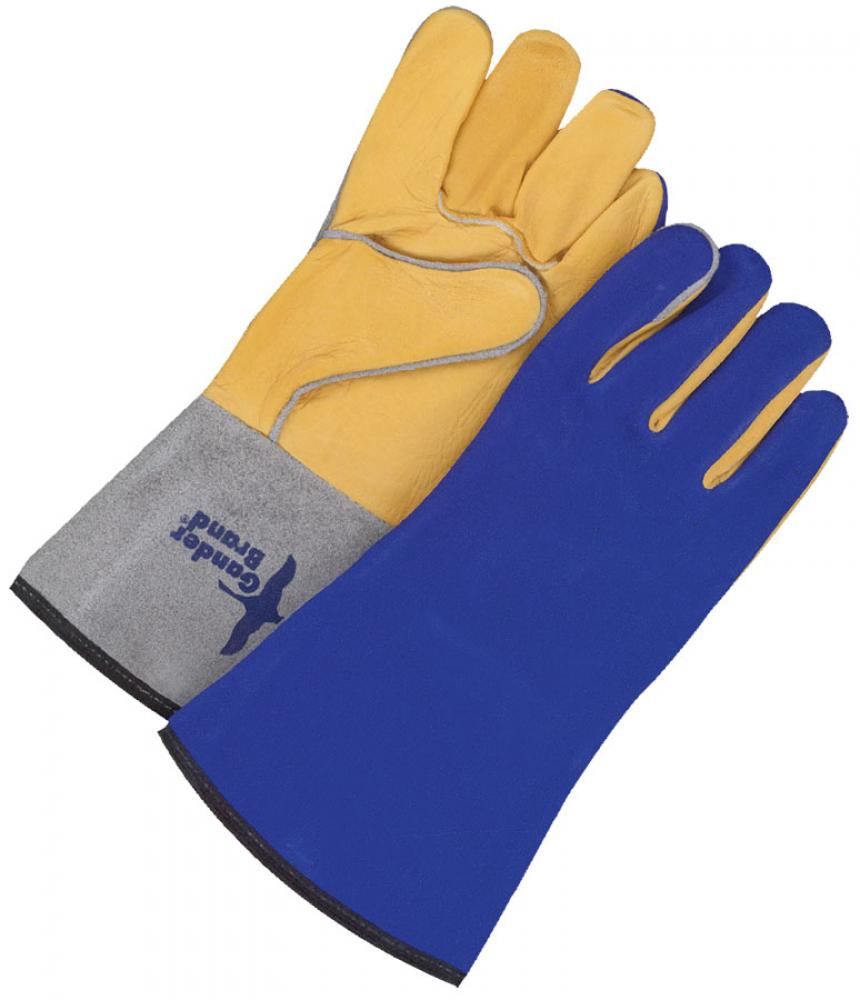 Welding Glove TIG Grain Goatskin Palm Blue/Gold