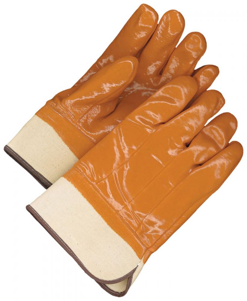 Coated PVC Safety Cuff Foam Lined Brown