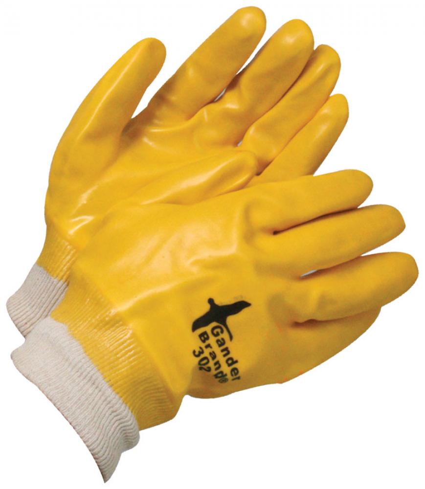 Coated PVC Single Dipped Knitwrist Yellow