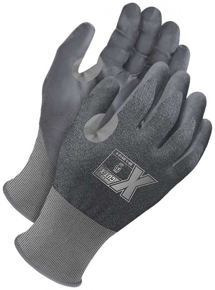 Grey 21G Seamless Knit Cut Resistant Grey NBR Palm w/ Touchscreen