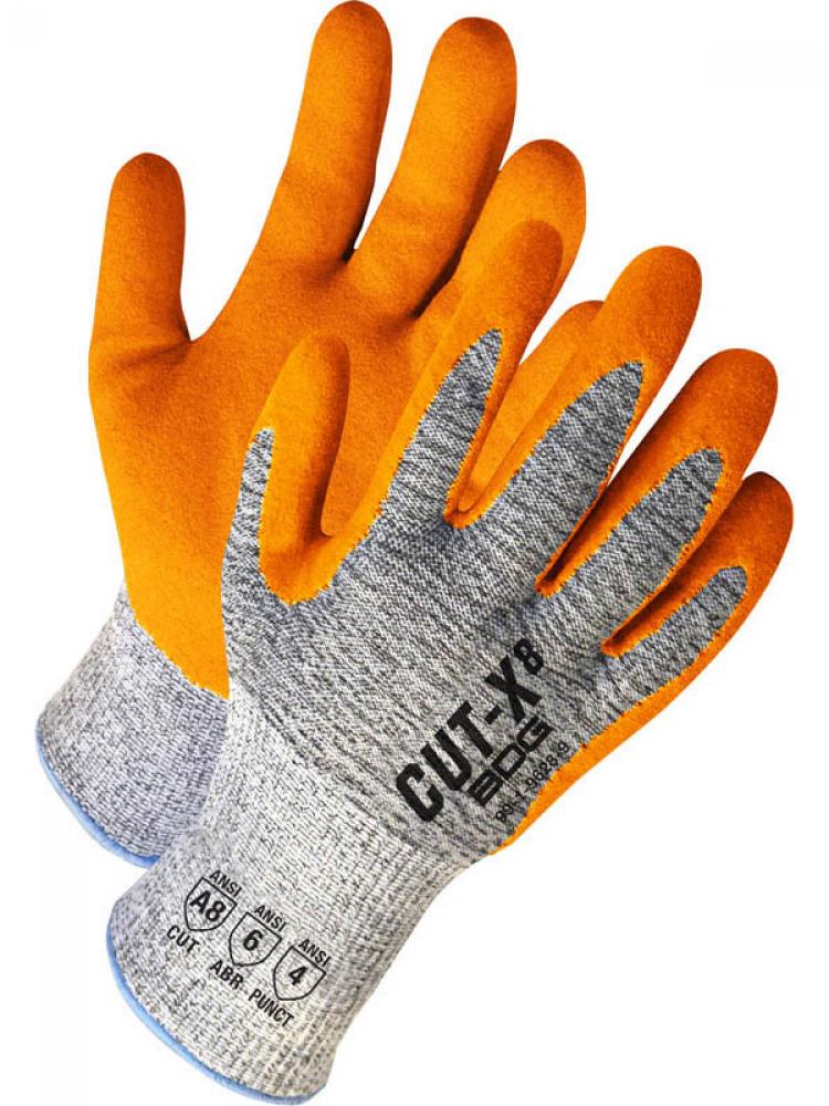 Grey HPPE Cut Resistant Orange Sandy Nitrle Palm