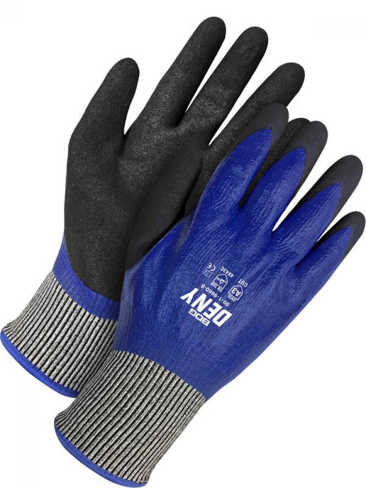 Seamless Knit 13 Gauge HPPE Cut Resistant Double Nitrile Dip