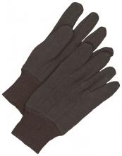 Bob Dale Gloves & Imports Ltd 10-1-120 - Brown Jersey Glove Knitwrist - COTTON/POLYESTER