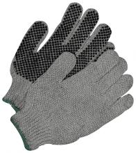 Bob Dale Gloves & Imports Ltd 10-1-367FD-XL - Seamless Knit Poly-Cotton Knitwrist PVC Dot Palm