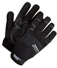Bob Dale Gloves & Imports Ltd 20-1-10605B-S - Mechanics Glove Synthetic Leather Anti-Vib Gel Palm Black