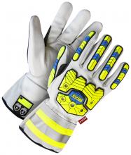 Bob Dale Gloves & Imports Ltd 20-1-10698-X3L - ArcTek Goatskin Gauntlet Back Hand Protection Lined Kevlar