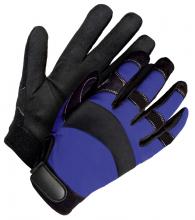 Bob Dale Gloves & Imports Ltd 20-1-10700N-XL - Mechanics Glove Synthetic Leather Navy Blue/Black