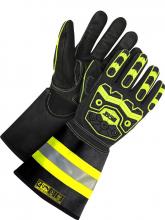 Bob Dale Gloves & Imports Ltd 20-1-10755-M - Oil Repellent Cut Resistant Goatskin 5" Gauntlet w/ Impact