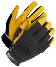 Bob Dale Gloves & Imports Ltd 20-1-1214-S - Mechanics Glove Grain Goatskin Palm Yellow