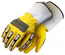 Bob Dale Gloves & Imports Ltd 20-9-10696-X2L - Grain Goatskin Gauntlet Back Protection Lined Thinsulate