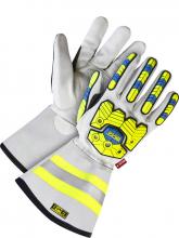 Bob Dale Gloves & Imports Ltd 20-9-10699-XS - ArcTek Goatskin 5" Gauntlet Back Protection FR120Thins & Kev
