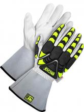 Bob Dale Gloves & Imports Ltd 20-9-1875-X3L - Goatskin Winter Lined 5" gauntlet w/ Backhand Protection