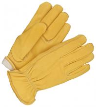 Bob Dale Gloves & Imports Ltd 20-9-365-9 - Grain Deerskin Driver Ladies Lined Fleece Tan