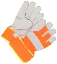 Bob Dale Gloves & Imports Ltd 40-1-290 - Fitter Glove Grain Cowhide Hi-Viz Orange