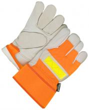 Bob Dale Gloves & Imports Ltd 40-9-2875 - Fitter Glove Grain Cowhide Lined Thinsulate C100 Hi-Viz Org