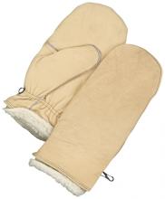 Bob Dale Gloves & Imports Ltd 50-9-227-XL - Grain Leather Mitt Pullover w/Pullout Pile Liner