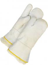 Bob Dale Gloves & Imports Ltd 50-9-875-L - Grain Leather Mitt Gauntlet w/Pullout Pile Liner 1-Finger