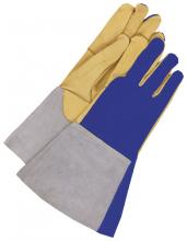 Bob Dale Gloves & Imports Ltd 60-1-1706-M - TIG Welder Grain Deerskin Palm / Split Cow Back Kevlar Sewn - Kevlar® Sewn