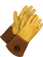 Bob Dale Gloves & Imports Ltd 60-1-1810-S - Gander Brand Full Grain Leather w/ Spit Leather Cowhide Gaun - Kevlar® Sewn