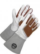 Bob Dale Gloves & Imports Ltd 60-1-1940-X2L - Gander TIG Welder Grain White Goat w/ Backhand Patch & Padde