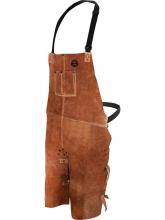 Bob Dale Gloves & Imports Ltd 60-1-636 - Welding Apron Leather Split Leg Bib Apron 24x36 Brown