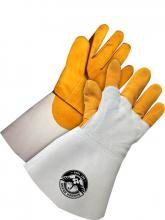 Bob Dale Gloves & Imports Ltd 64-9-1145-12 - Welding Glove TIG Grain Deerskin Back Hand Patch Left Hand