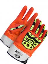 Bob Dale Gloves & Imports Ltd 99-1-503-L - BDG Hi-Viz Orange Chemi-X Glove with Impact Moulds