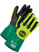 Bob Dale Gloves & Imports Ltd 99-1-778-11 - PVC/Nitrile Coated 12" Cut Resistant Gauntlet w/TPR Impact