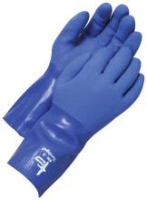 Bob Dale Gloves & Imports Ltd 99-1-820-12 - Coated PVC Triple Coated Gauntlet Blue