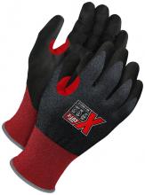 Bob Dale Gloves & Imports Ltd 99-1-9531-9 - Red 21G Seamless Knit Cut Resistant Black PU Palm w/ Touchscreen