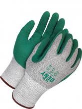 Bob Dale Gloves & Imports Ltd 99-1-9625-9 - Waterproof, Touchscreen Grey HPPE Green Sandy Nitrile Palm