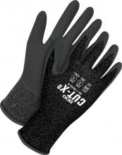 Bob Dale Gloves & Imports Ltd 99-1-9640-6 - 18 Gauge Black Cut Resistant Grey PU Palm w/ Touchscreen