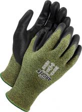 Bob Dale Gloves & Imports Ltd 99-1-9675-9 - Seamless Knit Green/Black Fr Yarn with Black Bi Polymer Dip