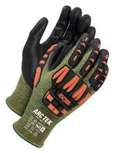 Bob Dale Gloves & Imports Ltd 99-1-9677-7 - Seamless Knit Green/Black Fr Yarn, TPR with Black Bi Polymer